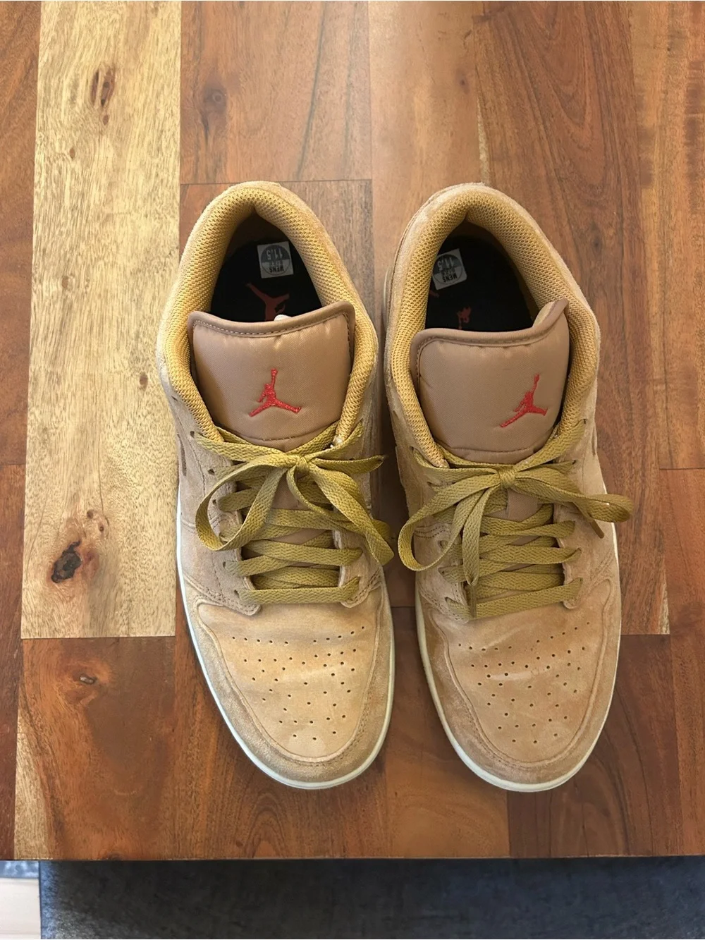 Nike Air Jordan Low Top Suede Sneakers - Tan
